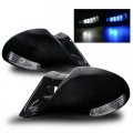 Remix Custom M-3 Style Manual Side Mirrors For 1998-2002 Honda Accord 4dr Sedan 
