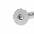 Uxcell M8x25mm Flat Head Machine Screws Inner Hex Screw 304 Stainless Steel Fasteners Bolts 10pcs