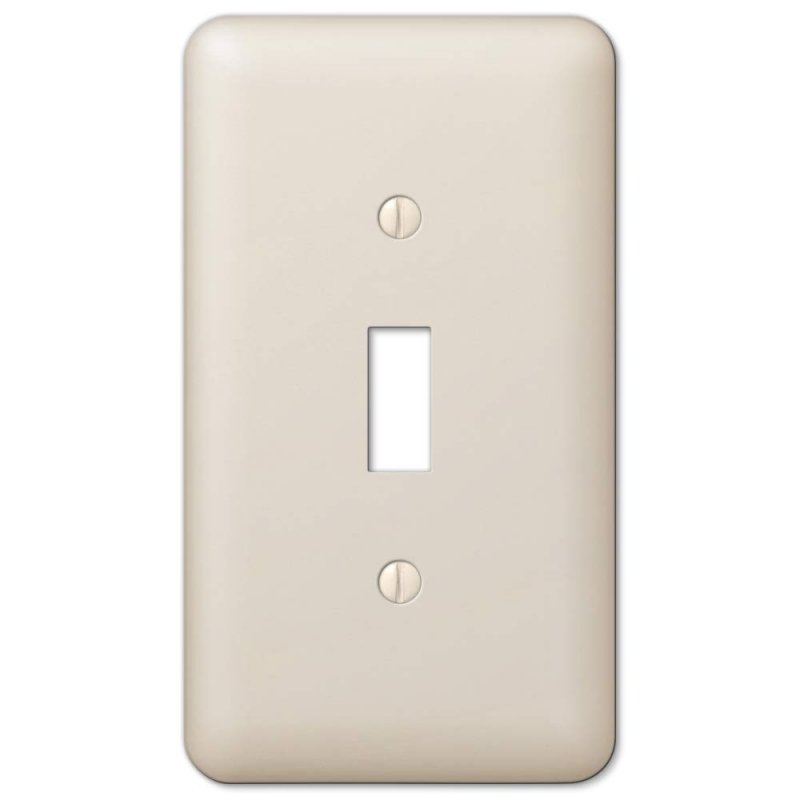 Amertac 935tal 1 Toggle Colours Almond Steel Wallplate