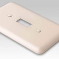 Amertac 935tal 1 Toggle Colours Almond Steel Wallplate