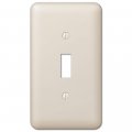 Amertac 935tal 1 Toggle Colours Almond Steel Wallplate