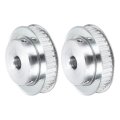 2pcs Timing Belt Pulley Aluminum Idler Xl40 Teeth 1 2 12 7mm Bore For 10mm Width Belts 3d Printers Cnc Machines Industry 