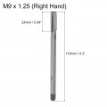 Uxcell Metric Thread Tap M9 X 1 25 H2 110mm Extra Long Straight Flute Screw Milling Machine Taps Threading Tapping Repair Tool