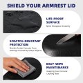 Center Console Armrest Lid With Latch For Ford Mustang 2005 2009 Black Abs Plastic Replacement Part 5r3z-6306024-aac