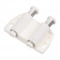 Uxcell Double Magnetic Touch Catch Latch Plastic Pe Black For Cabinet Door Shutter 4pcs White