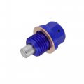 X Autohaux 1 Set M14x1 5 Aluminum Oil Drain Plug With Washer Engine Magnetic Sump Nut Bolt For Car Motorcycle Blue