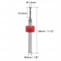 Uxcell Pcb Drill Bits 1 4mm Tungsten Carbide Rotary Tool Jewelry Cnc Engraving Print Circuit Board Micro 8 Inch Shank 10 Pcs