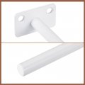 Uxcell 6pcs Floating Shelf Bracket 6 X 2 Wall Mounting Blind Support Hidden For Wood Shelves White