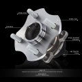 Auto Dynasty Factory Style Rear Wheel Bearing Hub Assembly With Abs Sensor Plug For Scion Xa Xb Toyota Echo 2000-2006 Driver Or