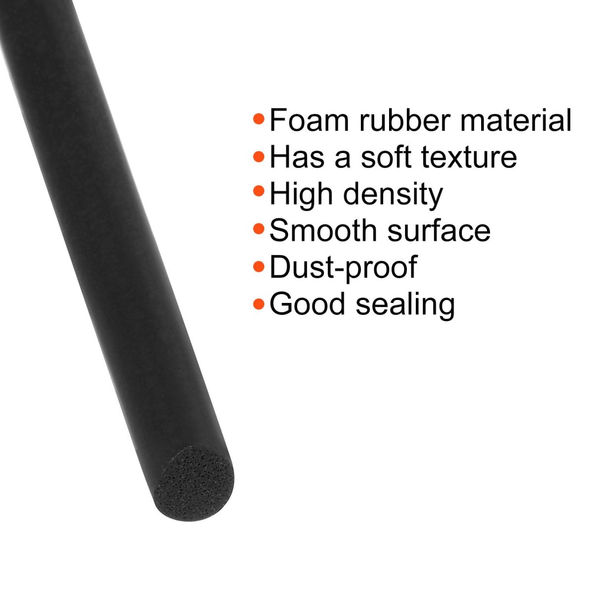 Silicone Foam Seal Strip 3 2mm 0 13 Dia 8 5 Meters 27 89 Ft Long Sponge Rubber Weather Round Cord Solid For Diy Warehouse Pads