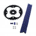 Fits Honda Trx250r 250r 520-92 Blue O Ring Chain Sprocket Black 12 36