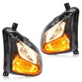 Hecasa Pair Turn Signal Lights For 2018-2021 Chevrolet Equinox Replacement Gm2592323 Gm2593323 Bumper Lamps W Fog Light Clear