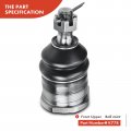 A-premium 6pcs Inner And Outer Tie Rod Ends Front Upper Ball Joints Compatible With Dodge Rama 1500 2500a Van B100 B150 B200