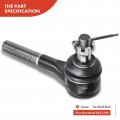 A-premium 6pcs Inner And Outer Tie Rod Ends Front Upper Ball Joints Compatible With Dodge Rama 1500 2500a Van B100 B150 B200