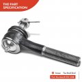 A-premium 6pcs Inner And Outer Tie Rod Ends Front Upper Ball Joints Compatible With Dodge Rama 1500 2500a Van B100 B150 B200