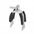 Uxcell Rubber Cushion Strut Clamp Fit For 2 Pipe Cushioned Rigid Steel Mounting Pex Tubing To Channels