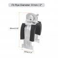 Uxcell Rubber Cushion Strut Clamp Fit For 2 Pipe Cushioned Rigid Steel Mounting Pex Tubing To Channels