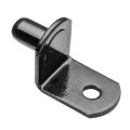 L Shaped Shelf Pins 1 4 In Post Black Metal Pegs For Cabinets And Bookcases 24 Pack 