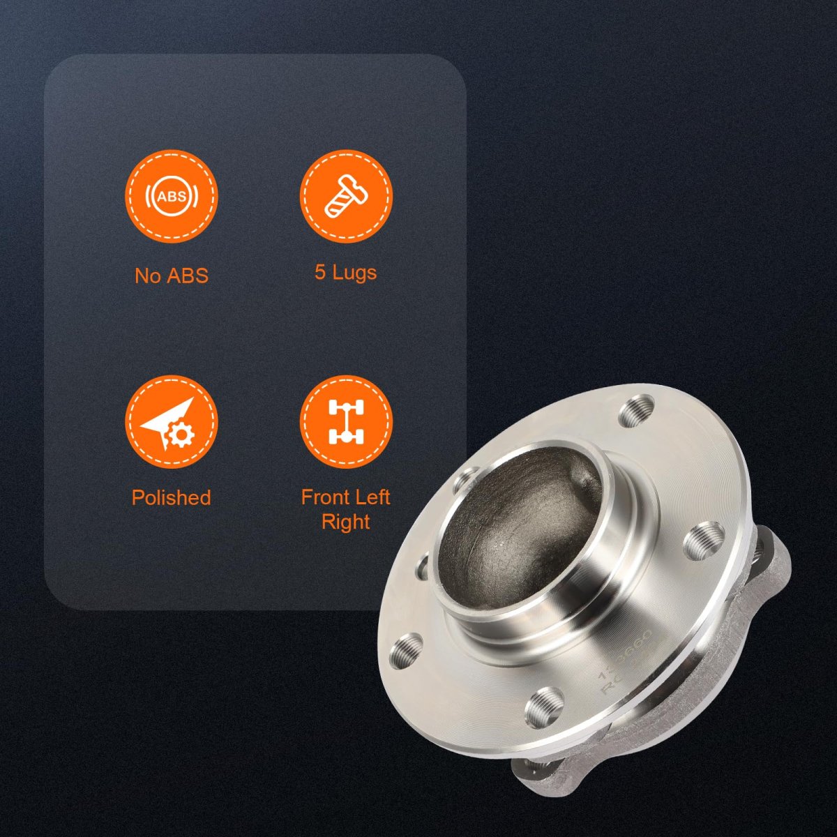 Front Wheel Bearing And Hub Assembly Premium 513323 2019 For Rolls-royce Phantom Cullinan 2016-2019 Dawn 2015 Alpina B7l