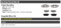 Rear Ceramic Brake Pad And Rotor Kit Compatible With 2006-2012 Ford Fusion