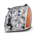 Chrome Housing Oe-style Headlight Headlamp Assembly For 2007-2014 Gmc Yukon Xl 1500 2500 Driver Side 