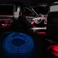 10 Meter 33ft Neon El Wire String Strip Blue Cold Light Glow With Cigarette Lighter For Car Interior Decoration