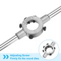 30mm X 11mm Die Stock Handle Wrench For Metric M10-m11 Od Rounds Threading Die Adjustable Holder Tapping Hand Tool Thread