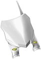 Cycra 1cyc-0701-42 Stadium Number Plate White 