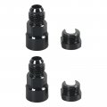2pack Fuel Line Efi Adapter Fitting W Thread For Gm Quick Connect -6an To 5 16 Stock Hardline For 3 8