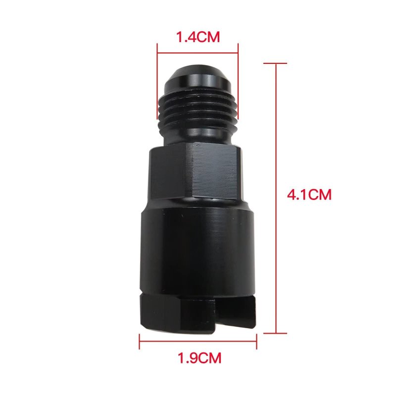 2pack Fuel Line Efi Adapter Fitting W Thread For Gm Quick Connect -6an To 5 16 Stock Hardline For 3 8