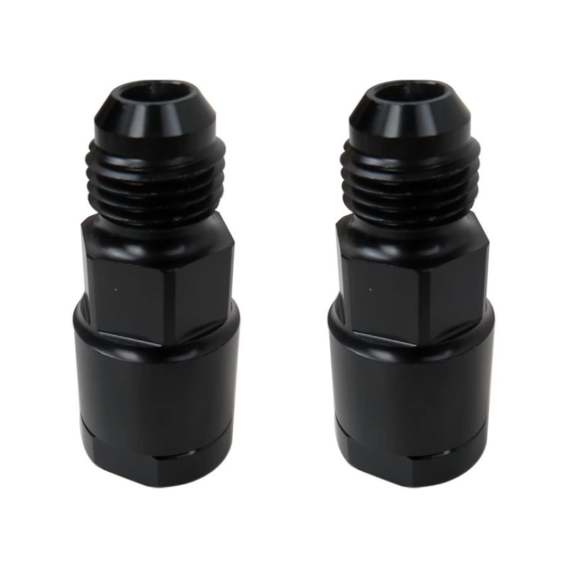 2pack Fuel Line Efi Adapter Fitting W Thread For Gm Quick Connect -6an To 5 16 Stock Hardline For 3 8