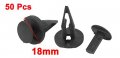 Uxcell 50 Pcs 9x6mm Hole Plastic Rivet Bumper Pin Clips