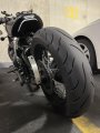 Curved Motorcycle License Plate Relocation Holder Bracket For Cafe Racer Bobber And Chopper Chrome Aluminum Shock Bolt Spool