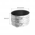 Uxcell Flexible Pipe Coupling 16 2mm Connector With Stainless Steel Hose Clamps Repair Clamp For Plastic And Metal Pipes