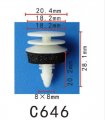 Autobahn88 Trim Panel Clip With Sealer Compatible Gm Oem 22646099 Pack Of 20