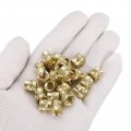 Uxcell Knurled Insert Nuts 25pcs M8 X 10mm L Od 3d Printing Brass Female Threadeds Heat Set Insert Embedment