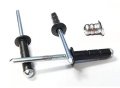 Racer S Speed Shop Flat Black 3 16 Rivet Small Head Multi Grip Aluminum Steel Mandrel Pop Rivets 100 Pack 