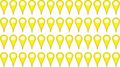 25in X 5in Yellow Map Pointer Stickers By Stickertalk 