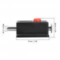 Uxcell Door Bolt Lock 2-inch Plastic Sliding Barrel Keyless Latch With Switch Button 8 Pcs Black