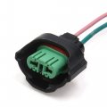 Uxcell 2 Pcs H11 Headlight Bulb Female Wire Harness Connector Wiring Socket