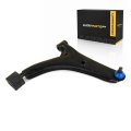 Front Control Arm And Ball Joint For 1990 1991 Chevy Sprint Steel With Rubber Bushing Press In Mounting Black