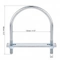Uxcell Round U-bolt 1 Set 4 72 120mm Inner Width 160mm Length Steel M10 With Nut Plate