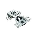 Salice Silvertone Finish Metal 106-degree 1 2-inch Overlay Soft Close Knock-in Face Frame Hinge Pack Of 10 