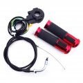 Tc-motor 22mm 7 8 Aluminum Rubber Hand Grips Throttle Cable Kill Stop Switch For 2 Stroke 49cc 50cc 60cc 80cc Motorized Bicycle 
