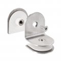 Uxcell Stainless Steel 90 Degree Glass Clamp 6pcs For 8-12mm Thickness Double Side Round Frameless Corner Bracket Clip Shower