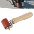 Silicone Seam Tester Bearing Design Ergonomic Detachable Smoothing Roller Tool For Pvc Roofing Tape Silicone Hand Red 40mm