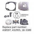 Labwork Water Pump Impeller Kit Replacement For Johnson Evinrude 60 65 70 75hp 18-3389 438597 432955