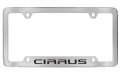 Chrysler Cirrus Chrome Plated Metal Bottom Engraved License Plate Frame Holder 