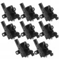 Ocpty Set Of 8 Ignition Coil Pack For Chevrolet Gmc Hummer Isuzu Cadillac Buick Avalanche Express 1500 2500 3500 Replace Uf262