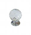 Urbanest Vintage Style Diamond Shape Glass Cabinet Hardware Knob 1-3 16 Inch Diameter Zinc Alloy Base 25 Pack 